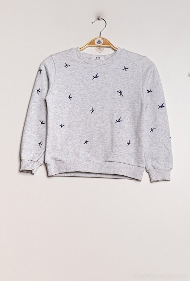 Wholesaler PM Mère & Fille - Sweatshirt with embroidery