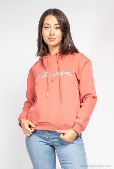 Großhändler PM Mère & Fille - Cotton sweatshirt with writing