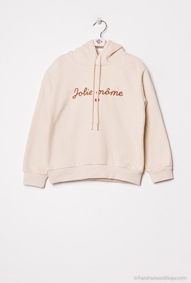 Wholesaler PM Mère & Fille - Cotton sweatshirt with writing