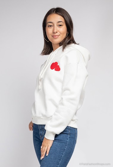 Wholesaler PM Mère & Fille - Cotton sweatshirt with logo