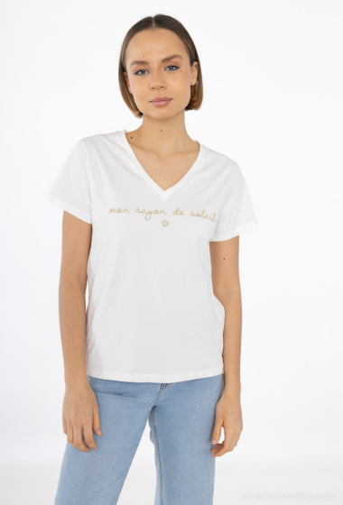Grossiste PM Mère & Fille - T-shirt à inscription "mon rayon de soleil"
