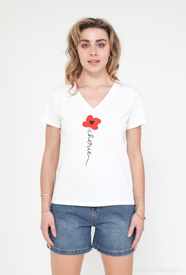 Großhändler PM Mère & Fille - T-Shirt mit Schriftzug