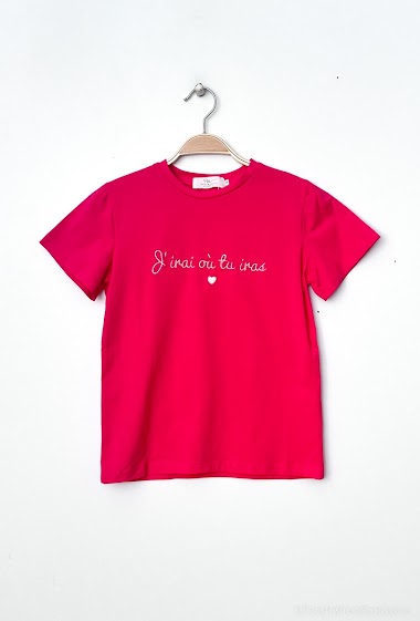 Grossiste PM Mère & Fille - T-shirt à inscription