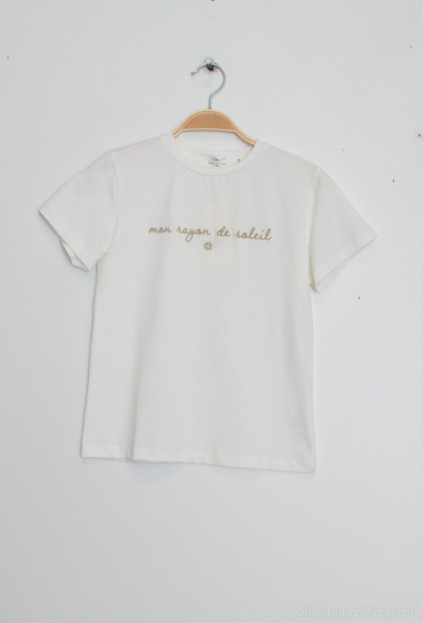Grossiste PM Mère & Fille - T-shirt avec inscription "mon rayon de soleil"