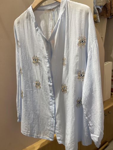 Wholesaler POHÊME - cotton shirt with eye motif