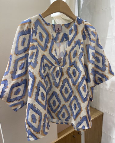 Wholesaler POHÊME - short sleeve linen shirt