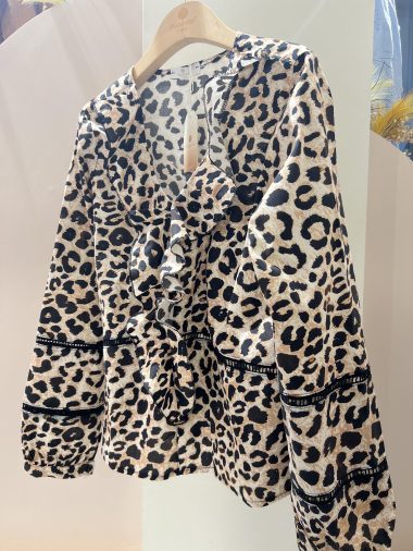 Grossiste POHÊME - chemise léopard