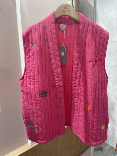 Wholesaler POHÊME - cotton sleeveless vest