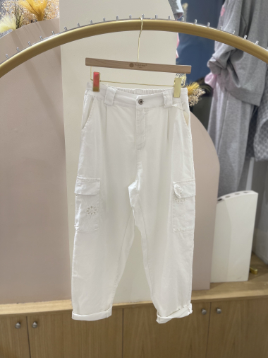 Grossiste POHÊME - Pantalon Cargo Casave avec poches dentelles