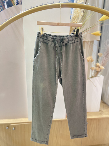 Grossiste POHÊME - pantalons délavé en coton