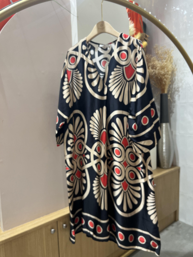 Großhändler POHÊME - Bedrucktes Kleid aus Viskose und Seide
