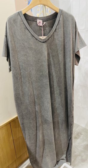 Wholesaler POHÊME - solid color t-shirt dress