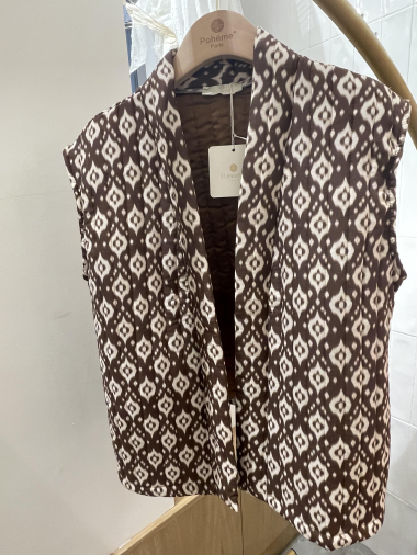 Wholesaler POHÊME - sleeveless quilted cotton jacket