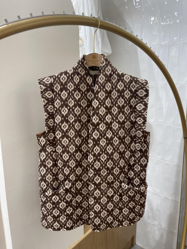 Wholesaler POHÊME - Lison sleeveless jacket sublime with its little sleeve detail