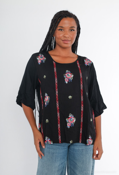 Wholesaler Pomelo - Ethnic embroidered blouse