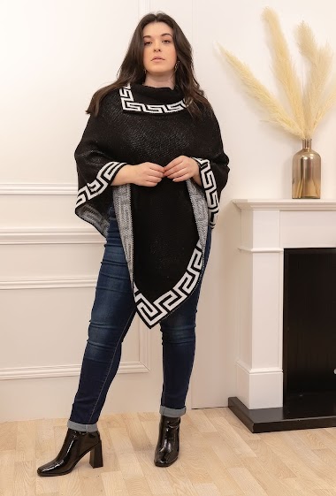 Wholesaler Pomelo - PONCHO WITH COLLAR