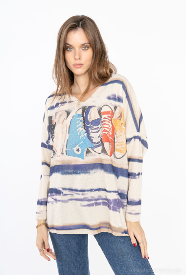 Wholesaler Pomelo - Printed sweater