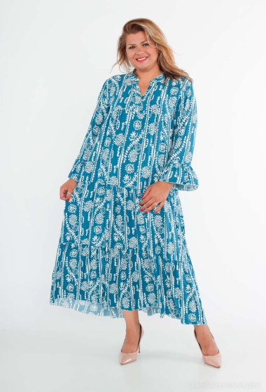 Grossiste Pomelo - Robe chemise imprimée ELMO