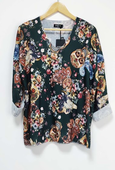 Wholesaler Go Pomelo - Printed loose sweater