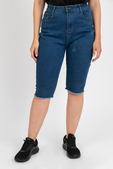 Wholesaler Pomme Rouge Paris - Ultra stretch cropped jeans (B6012)