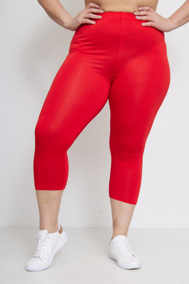 Wholesaler Pomme Rouge Paris - Basic red leggings (B215)