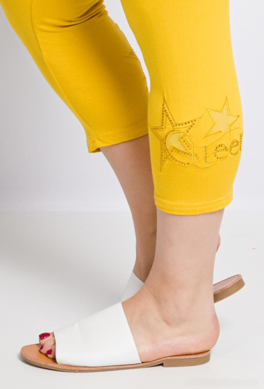 Wholesaler Pomme Rouge Paris - Short star pattern leggings (B209)
