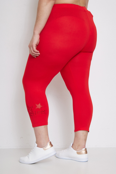Wholesaler Pomme Rouge Paris - Short star pattern leggings (B209)