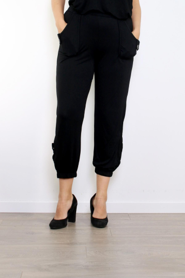 Wholesaler Pomme Rouge Paris - Black baggy pants (B117)