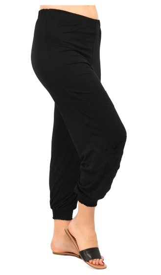 Wholesaler Pomme Rouge Paris - Black baggy pants (B119)