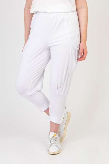 Wholesaler Pomme Rouge Paris - White jogging pants (B82)