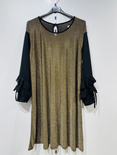 Wholesaler Pomme Rouge Paris - Gold Sequin Dress (T3654)