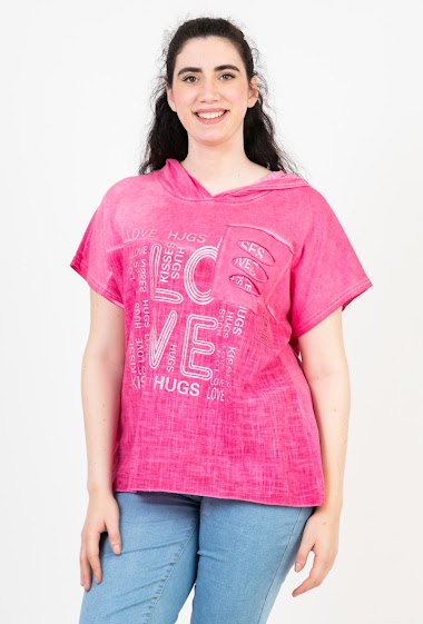 Großhändler Pomme Rouge Paris - „Love“-T-Shirt