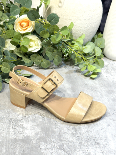 Wholesaler Poti Pati - 5 cm square heel sandals with buckle pattern OR105