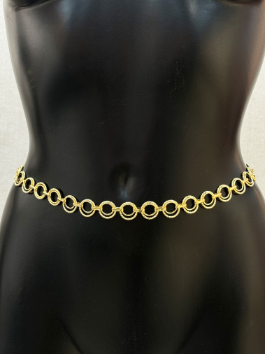 Wholesaler PRESTILA - Women's Chain Belt with Rings