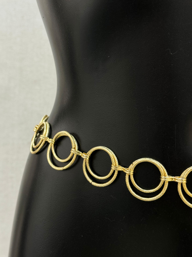 Wholesaler PRESTILA - Women's Chain Belt with Rings
