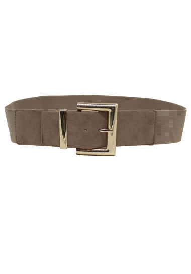Wholesaler PRESTILA - Women's elastic faux suede belt