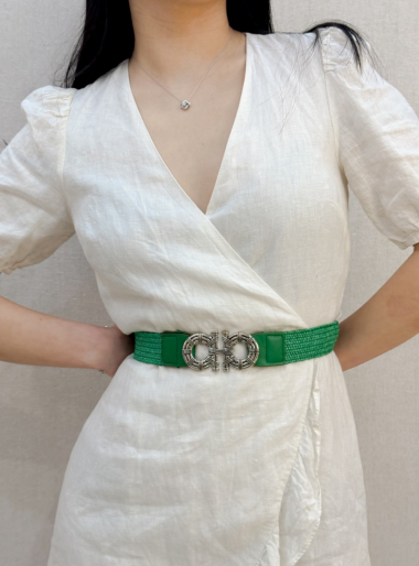 Wholesaler PRESTILA - Women's Elastic Fine Straw Belt