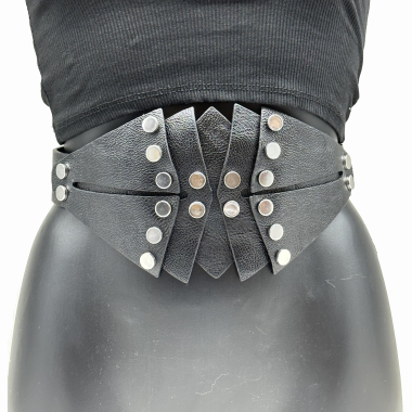 Wholesaler PRESTILA - Women's wide faux leather belt