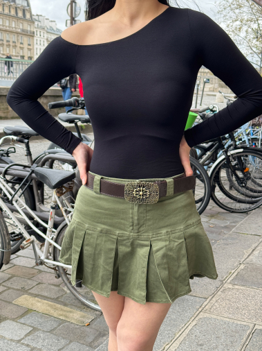 Mayorista PRESTILA - Pantalones de mujer con cinturón de piel sintética
