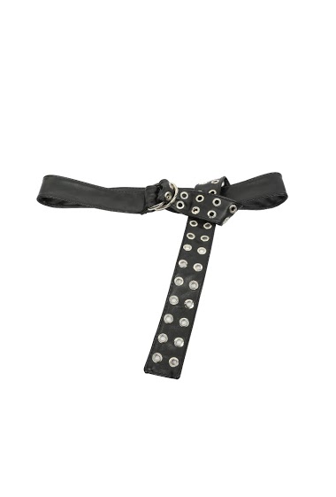 Wholesaler PRESTILA - Women's faux leather eyelet belt