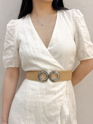 Wholesaler PRESTILA - Women's Elastic Straw Belt