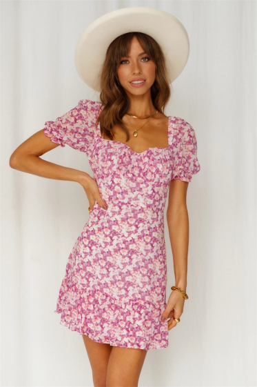 Wholesaler PRETTY SUMMER - Pink straight dress