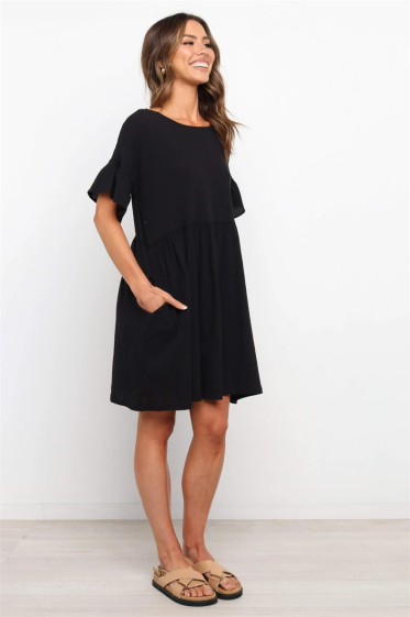 Wholesaler PRETTY SUMMER - Flowing dress Black