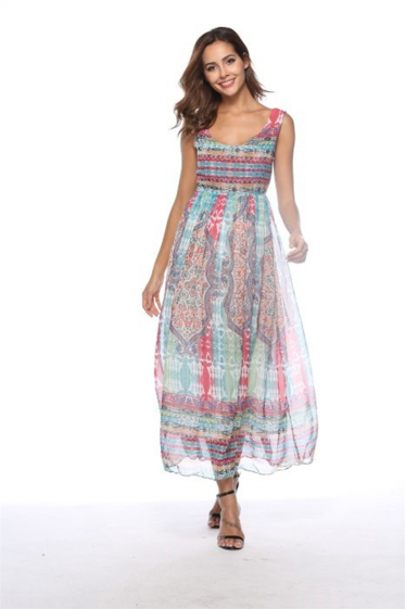 Wholesaler PRETTY SUMMER - Long dress Multicolor
