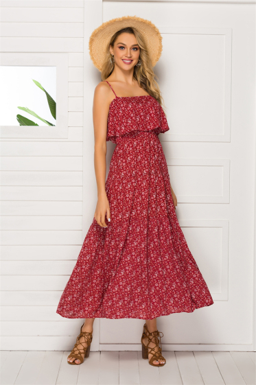Wholesaler PRETTY SUMMER - Long dress Red