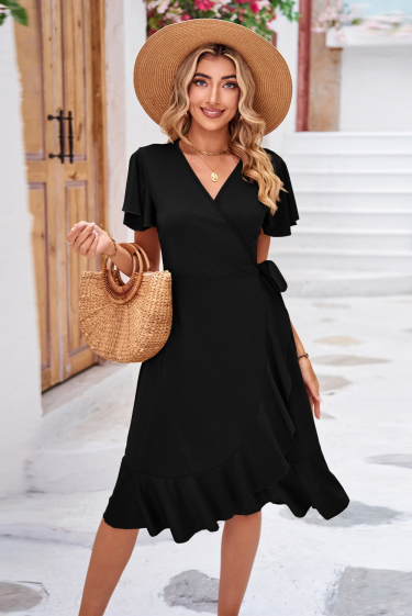 Wholesaler PRETTY SUMMER - Wrap dress Black