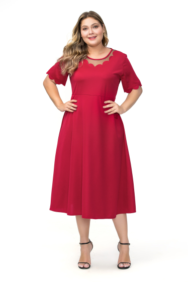 Großhändler PRETTY SUMMER - rotes Kleid