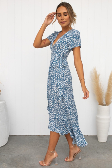 Wholesaler PRETTY SUMMER - BLUE Dresses