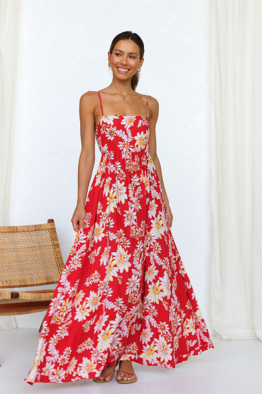 Wholesaler PRETTY SUMMER - Red Dresses