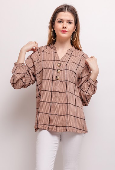 Wholesaler Princesse - Check blouse